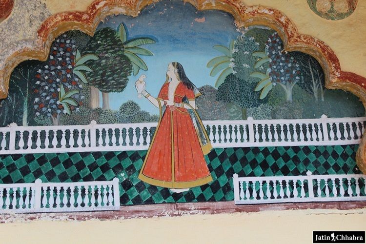 Painting at Sukh Mahal