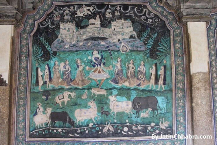 Krishna with Sakhi painting