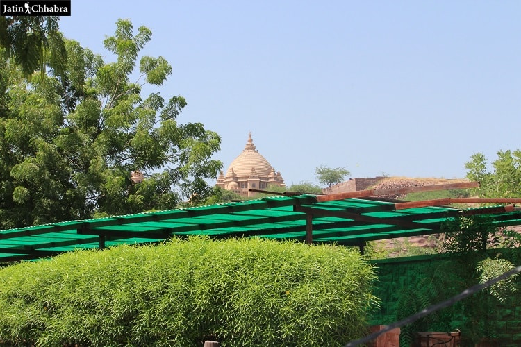 View of Umaid Bahwan Palace from Birkha Bawri, Jodhour