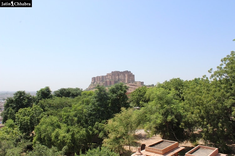 View of Mehrangarh Fort from Jaswant Thada