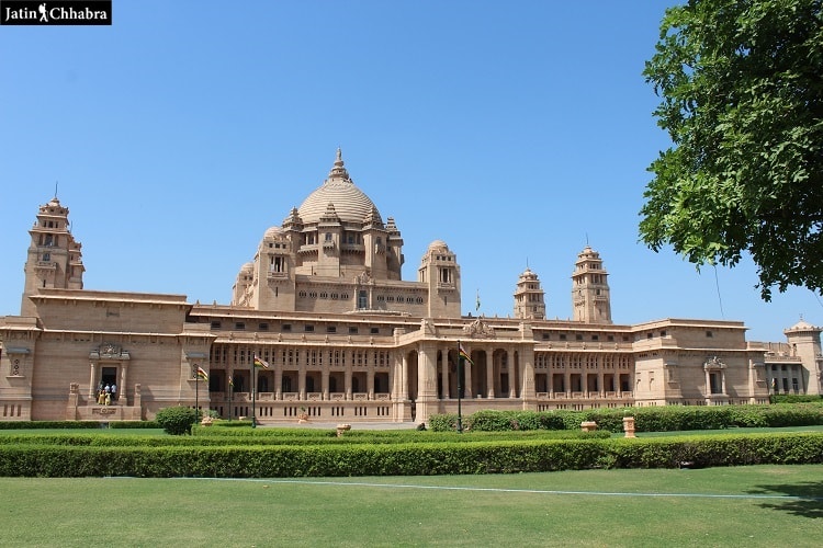 Entry view of Umaid Bhawan Palace