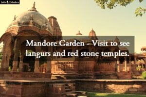 Mandore Garden - Visit to see langurs and red stone temples.